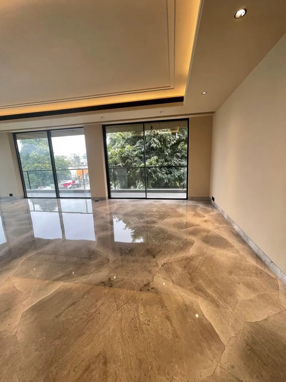 Lounge opening to the balcony