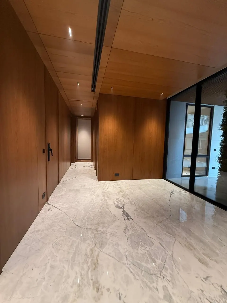 Panelled hallway